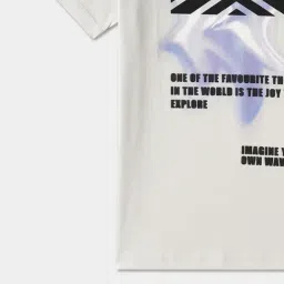 R&B Boys Grey Cotton Graphic Print T-Shirt image 4