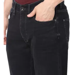 celio celio* Black Slim Fit Lightly Washed Jeans image 4