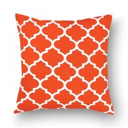 SEJ by Nisha Gupta Orange & White Cushion Covers - Set of 8 image 3
