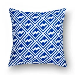 SEJ by Nisha Gupta Blue & White Cushion Covers - Set of 8 image 4