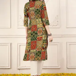 Anouk Women Floral Printed Kurta image 4