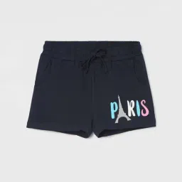 Fame Forever by Lifestyle Kids Navy Cotton Printed Shorts-picture-33
