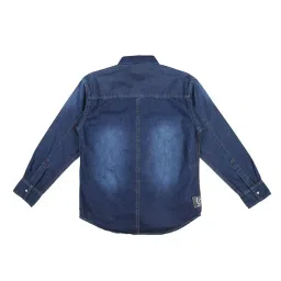 Gini & Jony Kids Navy Washed Shirt image 2