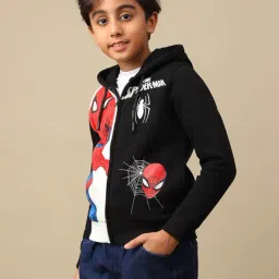 Kidsville Boys Multicolor Colour Block Hoodie image 3