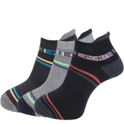 Dollar Multicolor Striped Socks - Pack of 3 image 1