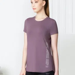 Van Heusen Mauve Printed T-Shirt image 3