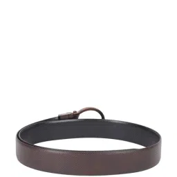 Peter England Dark Brown & Black Leather Reversible Belt For Men image 3