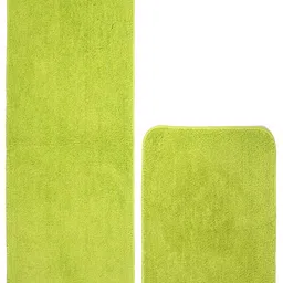 Saral Home Green Solid Kitchen Runner Set image 4