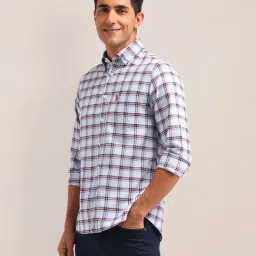 U.S. Polo Assn. Brown Cotton Tailored Fit ChecksShirt-image-40