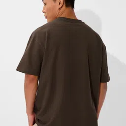 The Souled Store Men Graphic Printed Round Neck Cotton Oversized T-shirt image 4