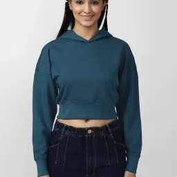 Forever 21 Blue Regular Fit Hoodie image 1