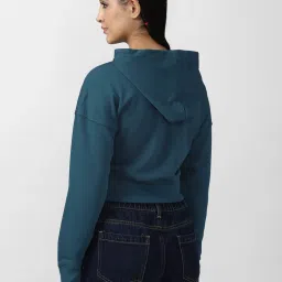 Forever 21 Blue Regular Fit Hoodie image 2