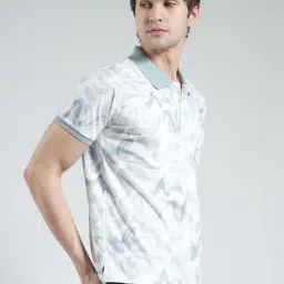 Monte Carlo Blue Regular Fit Printed T-Shirt image 4