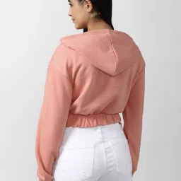 Forever 21 Peach Regular Fit Hoodie image 2