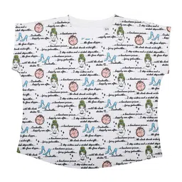 Disney by Wear Your Mind Girls White Printed PrincessKnitted Top-picture-16