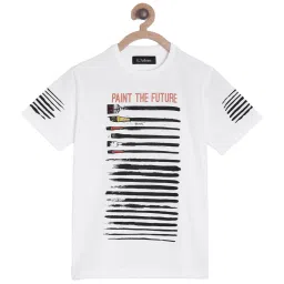 Ladore Kids White Printed T-Shirt image 1