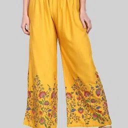 ERUDITE CLUB Women Ethnic Motifs Printed Flared Ethnic Palazzos-image-30