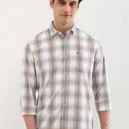Allen Solly Men Custom Opaque Checked Casual Shirt-image-22