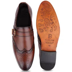 La Botte Men's Brown Monk Shoes image 3