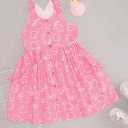 Pantaloons Junior Girls Pink Dress-image-55