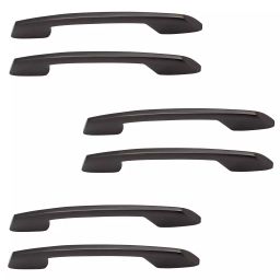 Atom CH-545-BM-04-106 4 Inch Zinc Black Matt Finish Cabinet Pull Handle (Pack of 6)-picture-20