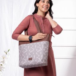 ZOUK Printed Shopper Jute Tote Bag-picture-28