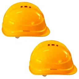 Ladwa LSI -YSH-P10 Yellow ABS Safety Superior Helmet ( Pack of 10 ) image 1
