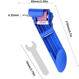 AASONS Portable Drill Bit Sharpener Powered Tool Parts Sharpening Tool Corundum Grinding Wheel for Iron-Based Drill Bits | Drill Bits Grinding Tool | Drill Bits Edge Polishing Tool (Size- 2.0-12.5mm) image 2