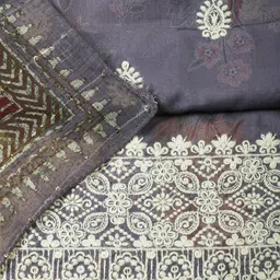 Meena Bazaar Printed Unstitched Dress Material image 4