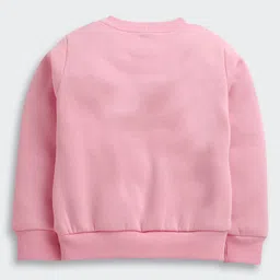 Barbie by Tiny Girl Woven Mattel Featuring Full Sleeves Character Printed Sweatshirt - Pink image 3