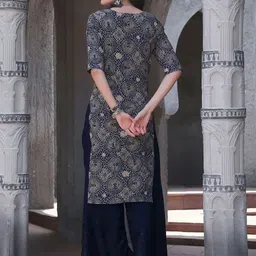 arangya Women Ethnic Motifs Printed Indie Prints Crepe Kurta image 2