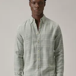 Banana Club Men Classic Fit Checked Cotton Casual Shirt-image-96