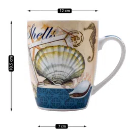 Kookee Printed Ceramic Coffee or Tea Mug with handle - 325ml (BPM3403-A) image 5