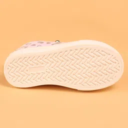 Cute Walk by Babyhug Slip On Casual Shoes with Bow Lace Applique - Pink image 5