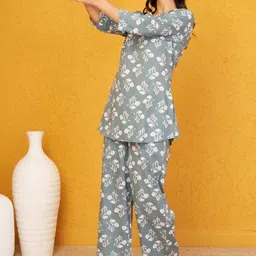 KALINI Printed Round Neck Tunic & Palazzos Co-Ords image 3