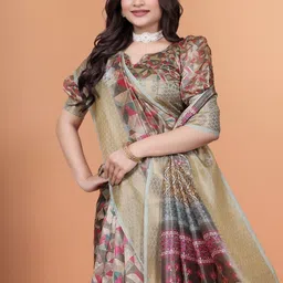 Aaishvyapparels Silk Blend Patola Saree image 4