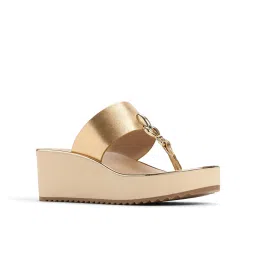 Aldo Gold Synthetic Heels image 1