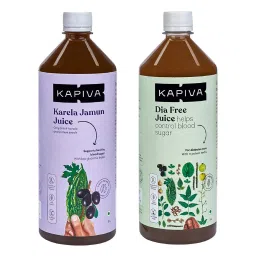 Kapiva Dia Control Combo | Kapiva Karela Jamun Juice 1L, Kapiva Diafree Juice 1L | Blend with Jamun, Karela, Amla, Guduchi | Helps Control Blood Sugar Level and Build Immunity-image-13