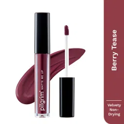 Pilgrim Matte Me Up! Smudge-Proof Liquid Lipstick Duo Berry Tease & Bossy Brown image 2