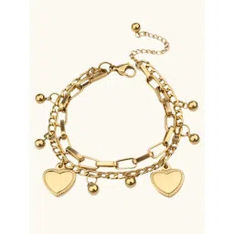 ZAISHA Heart Multilayer 18K Gold Plated Bracelet image 5
