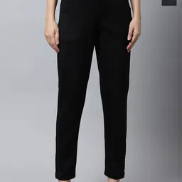 Valles365 by S.C. Women Pack Of 2 Mid Rise Regular Fit Trousers-picture-37