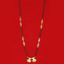 NINAMAAYRA Gold-Plated Brass Artificial Stones & Beads Mangalsutra-picture-15