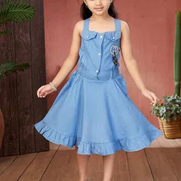 YK Girls Shoulder Straps A-Line Dress-picture-48