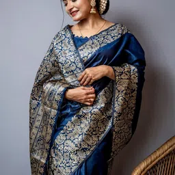 KALINI Kalamkari Woven Design Saree image 4