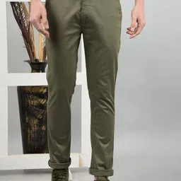 Crimsoune Club Men Smart Slim Fit Chinos Trousers-image-16