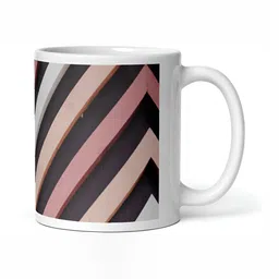 Mr UVD White & Black Printed Ceramic Glossy Mugs Set of Cups and Mugs image 4