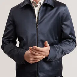 Ted Baker Men Spread Collar Solid Tailored Jacket-image-22