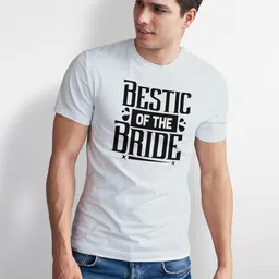 Seekbuylove Men Bestic Of The Bride Printed Round Neck Bio Finish Cotton T-shirt image 5