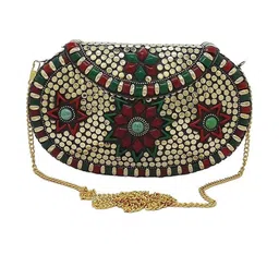 SHAKUNTLA VINTAGE Multicolor Clutch image 2