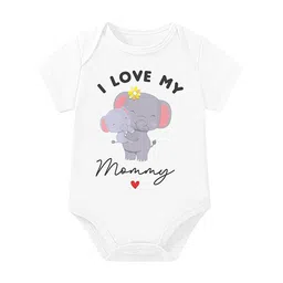 Lillypupp Infants I Love My Mommy Printed Cotton Bodysuit-image-78